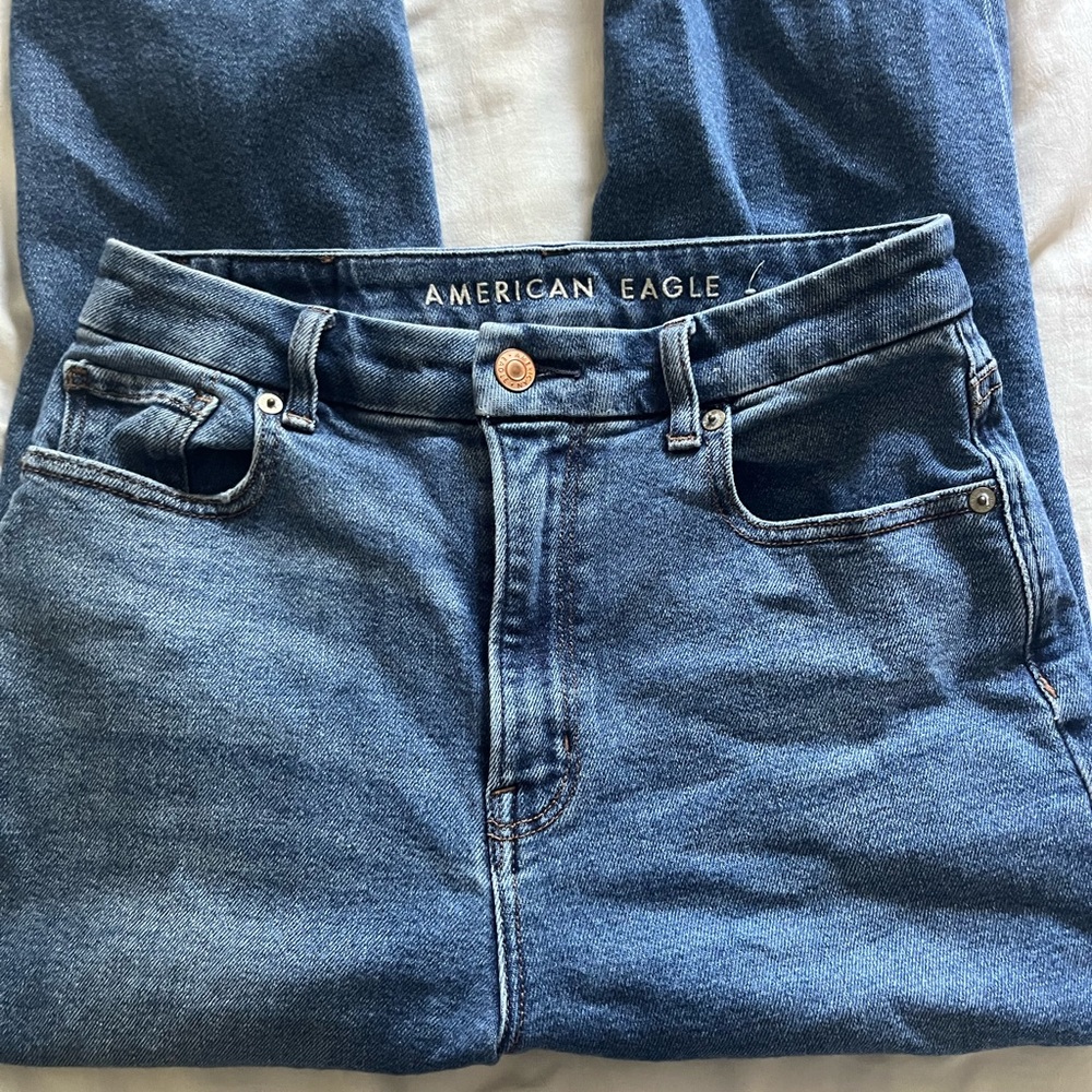 American Eagle Outfitters High Rise Blue Jeans